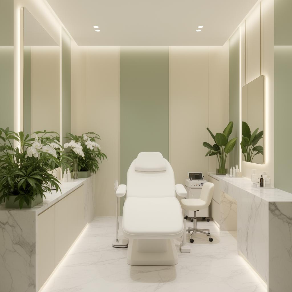 Luxury aesthetic treatment room in Myrtle Beach